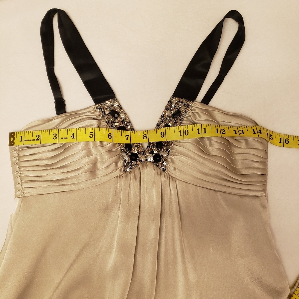 BCBG Beaded and Sequin Silk Dress Size 0P - Picture 11 of 15